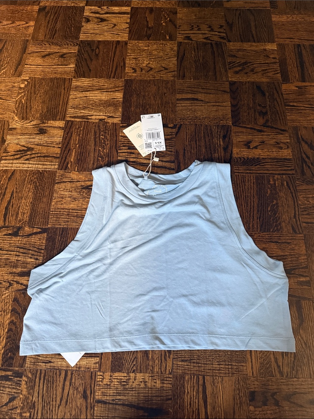 NEW Women’s Light Blue Crop Tank Top